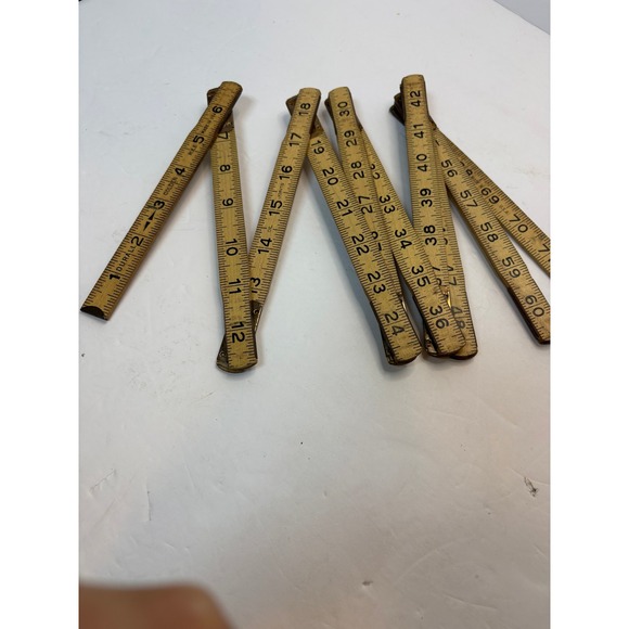 Durall Other - Vintage Durall Golden Rule 72 Inch Folding Wood Carpenters Ruler Made in USA